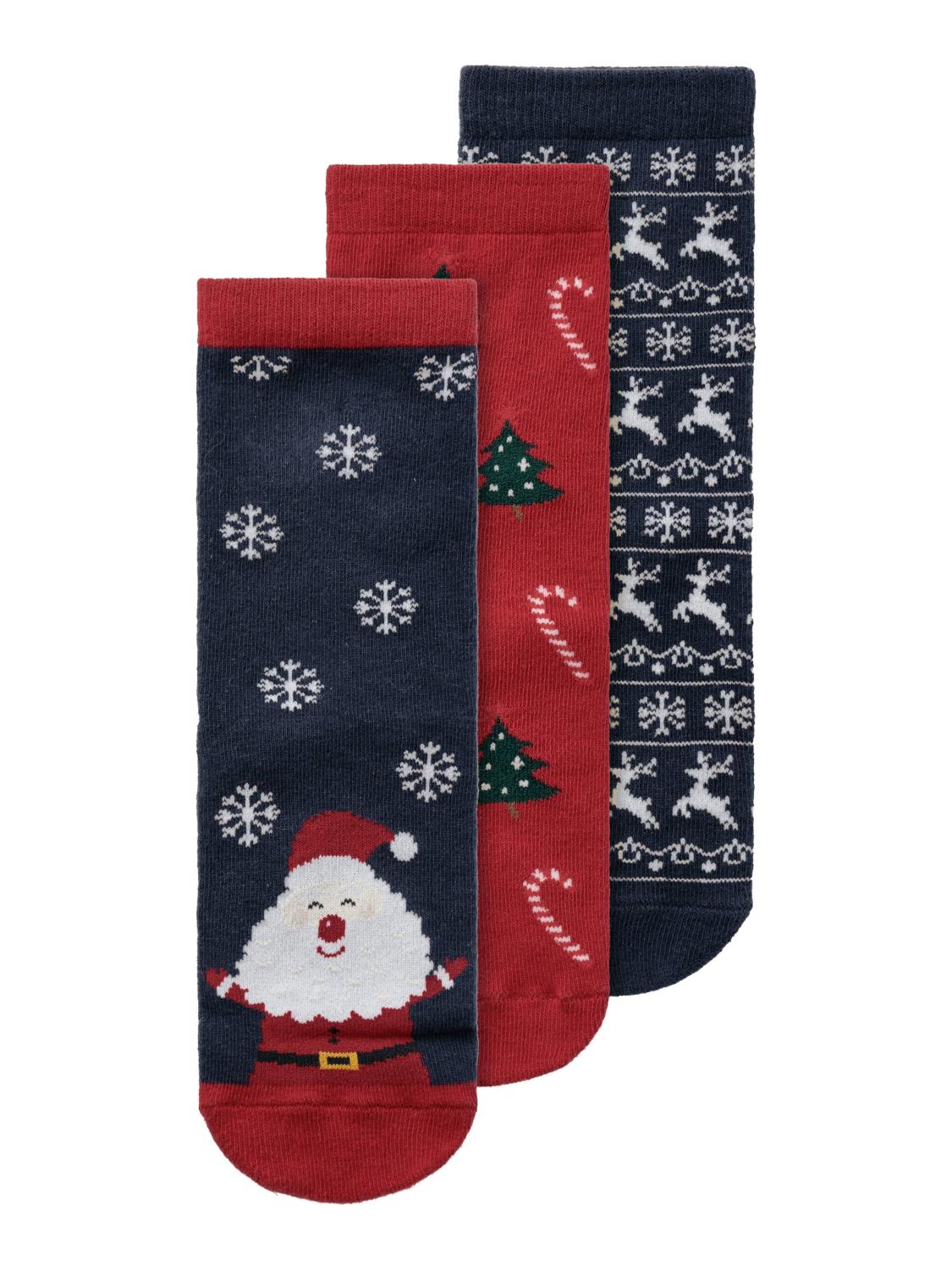 NMNCHRISTMAS SOKKER 3PK