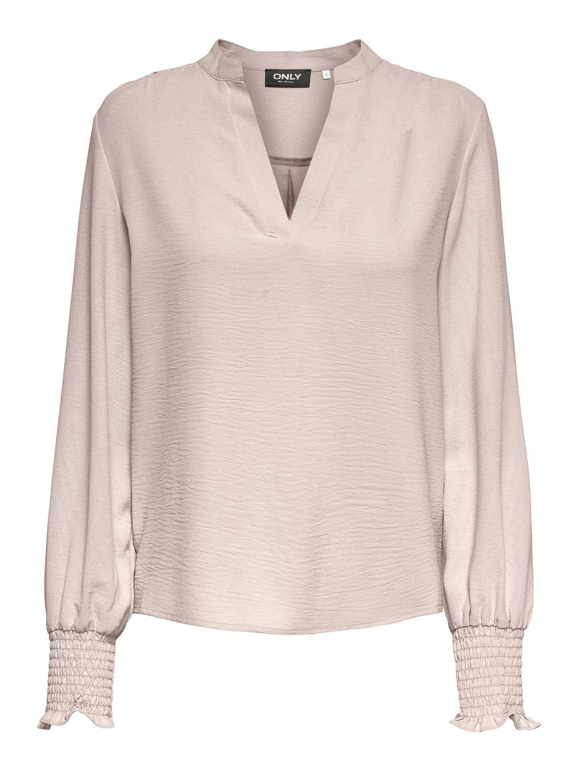 ONLMETTE V-NECK SMOCK TOPP
