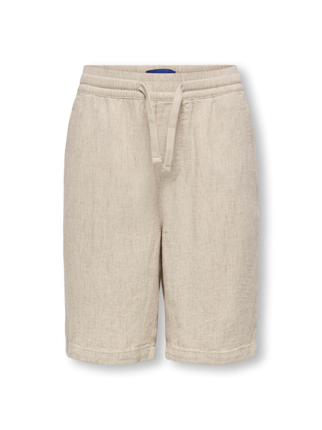 OSJTEL VISKOSE-LIN SHORTS