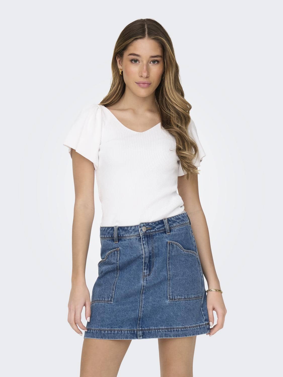 ONLLEELO STRIKKET TOPP
