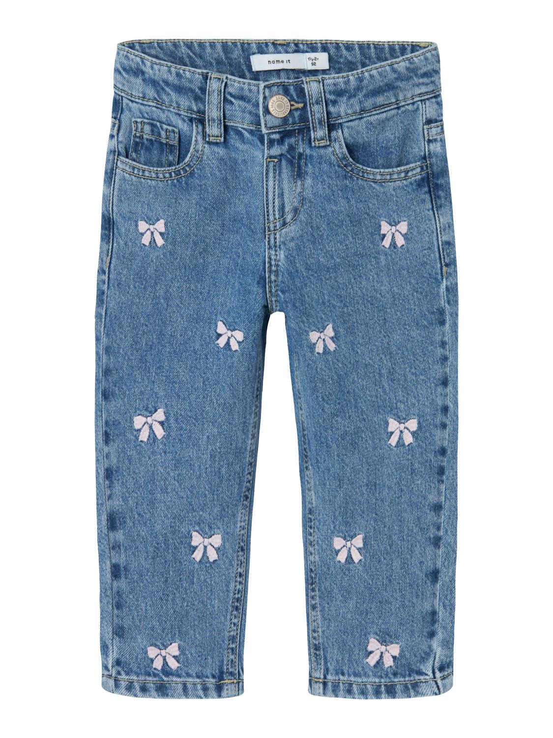 NMFBELLA MOM EMB JEANS