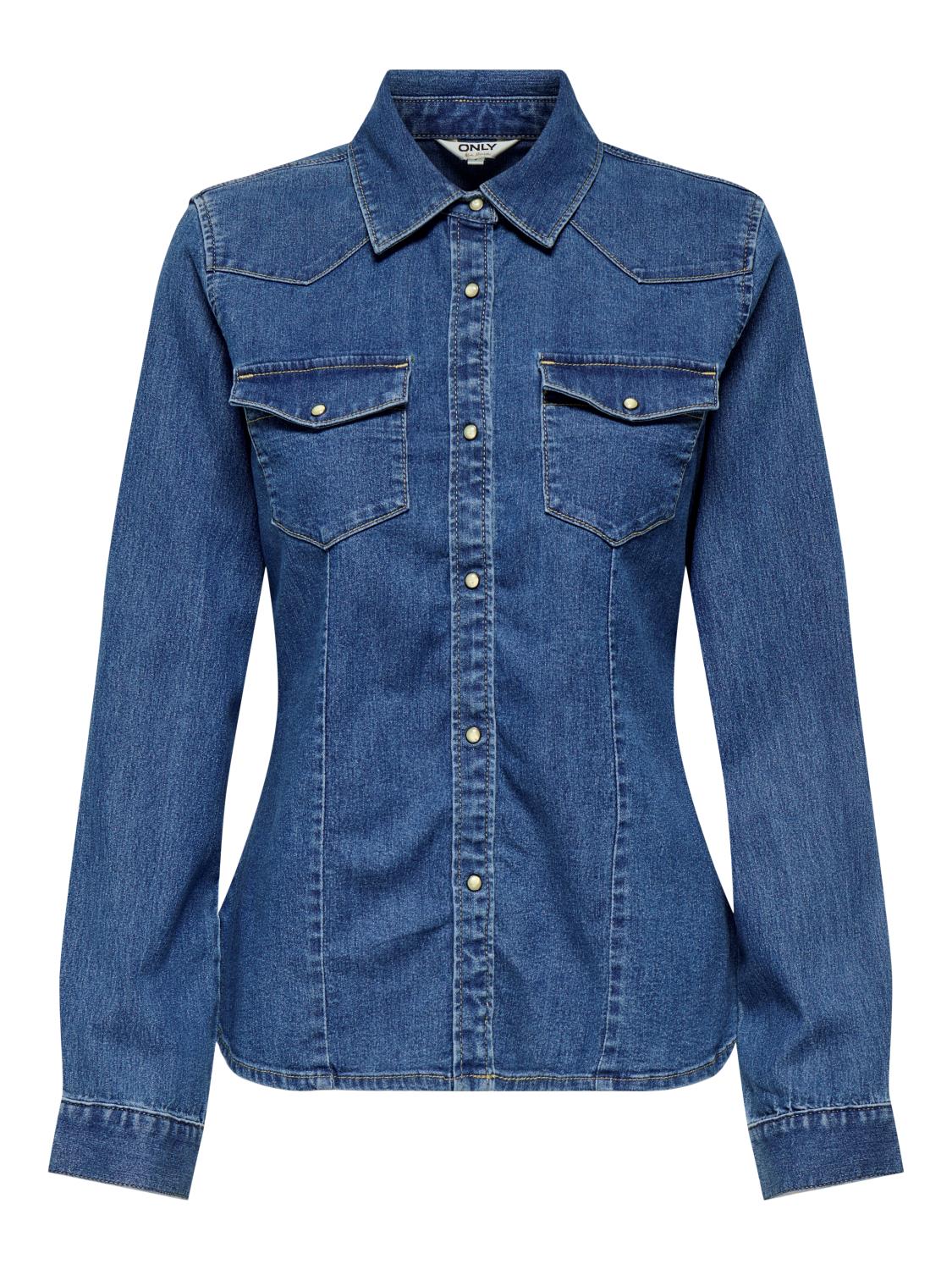 ONLSASIA DENIM SKJORTE