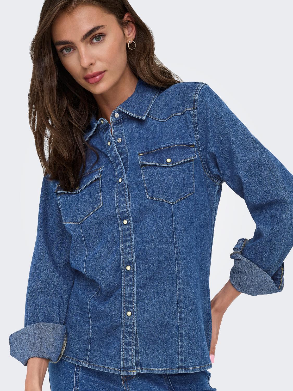 ONLSASIA DENIM SKJORTE